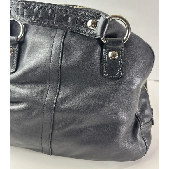 Coach Soho Courtney Buckle Domed Leather Shoulder Bag Flap Fold Over Satchel - Picture 12 of 16